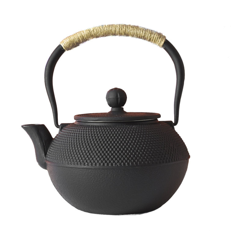 World Menagerie Classic Black Cast Iron Teapot 1200Ml Wayfair.co.uk